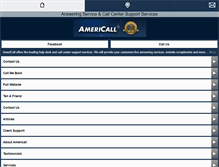 Tablet Screenshot of americall.com